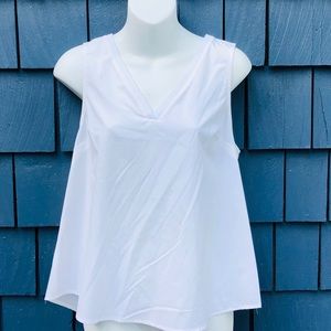 A NEW DAY white satin top